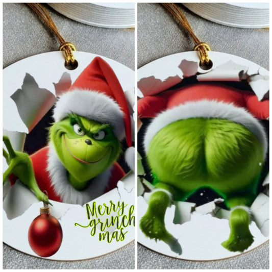 Merry Grinchmas Ceramic Christmas Ornament