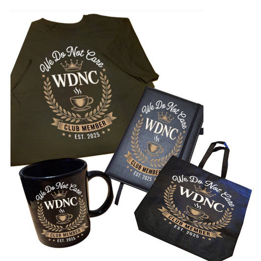 The WDNC ( We Do Not Care ) Club Deluxe Gift Set