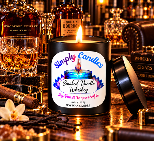 Smoked Vanilla Whiskey Scented Candle