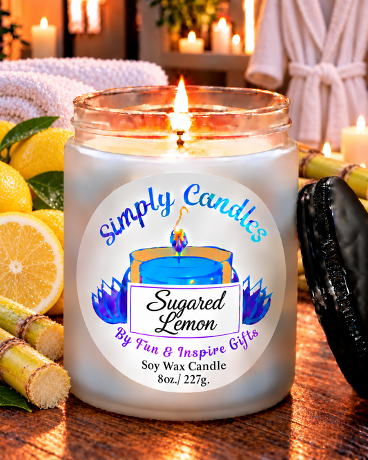 Sugared Lemon Scented Candle