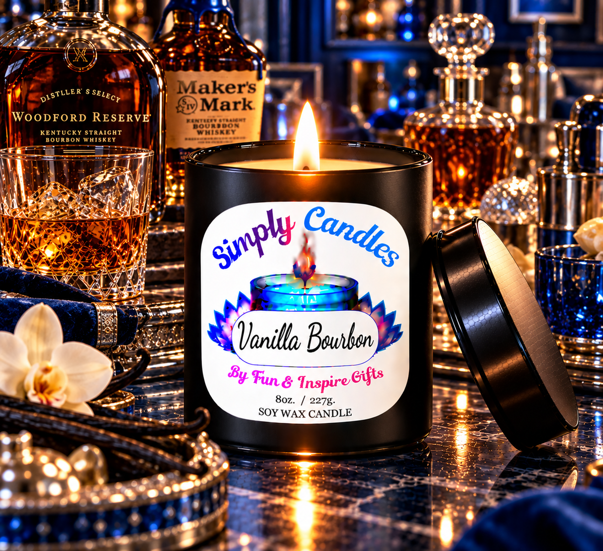 Vanilla Bourbon Scented Candle