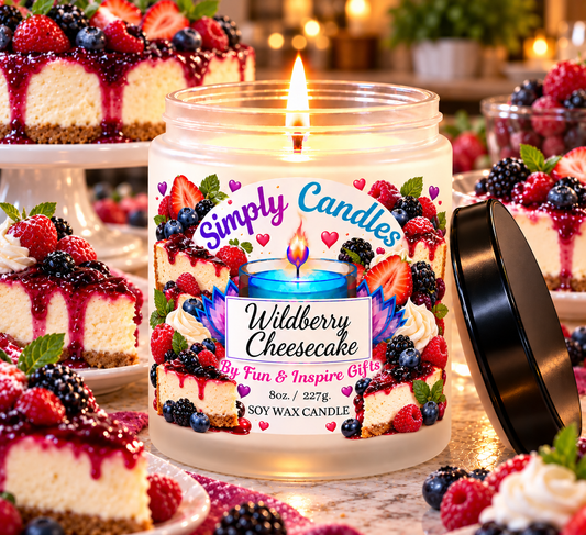 Wild Berry Chessecake Scented Candle