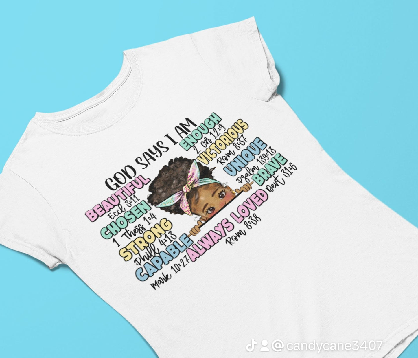 GOD Says I AM Girls Tee