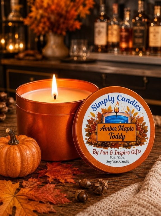 Amber Maple Toddy Scented Candle