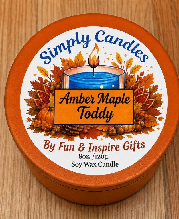 Amber Maple Toddy Scented Candle