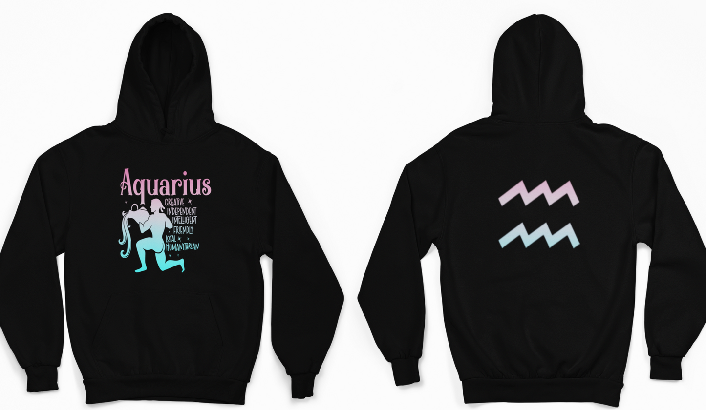 Aquarius Zodiac Sign Hoodie