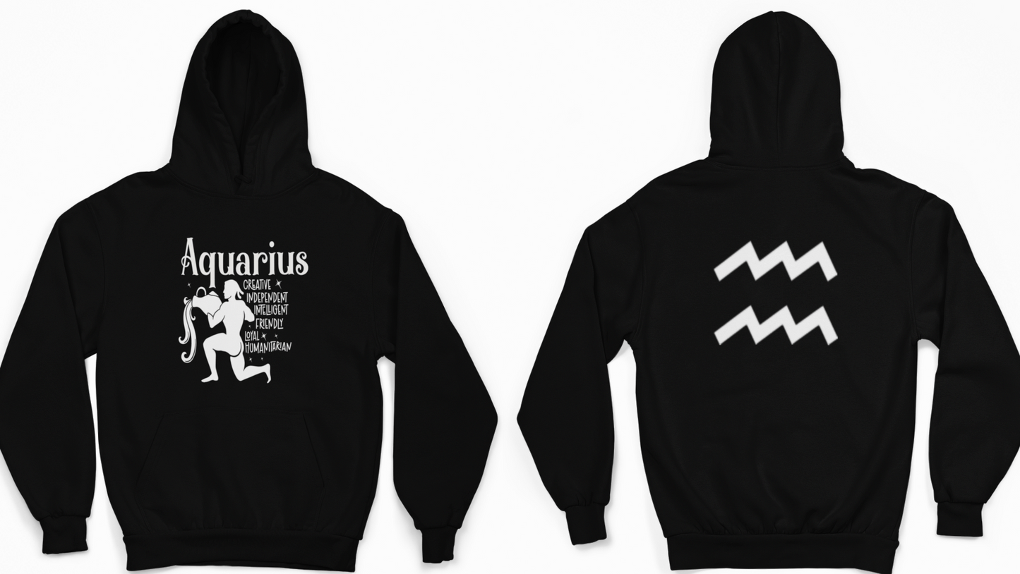 Aquarius Zodiac Sign Hoodie