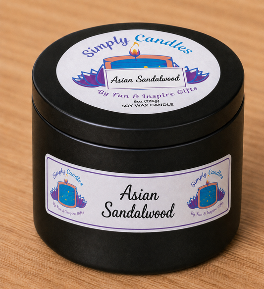 Asian Sandalwood Scented Candle