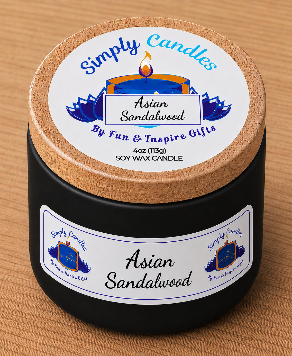 Asian Sandalwood Scented Candle