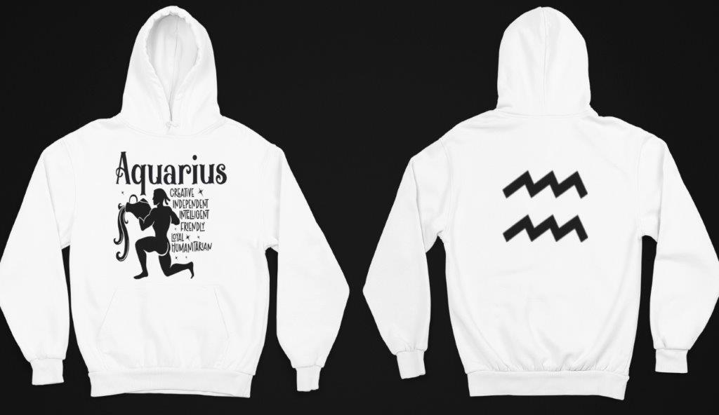 Aquarius Zodiac Sign Hoodie