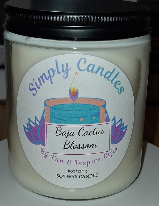 Baja Cactus Blossom Scented Candle