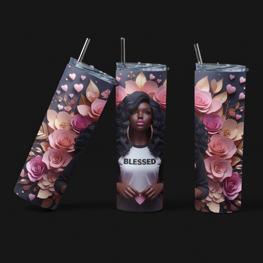 Blessed Skinny Tumbler