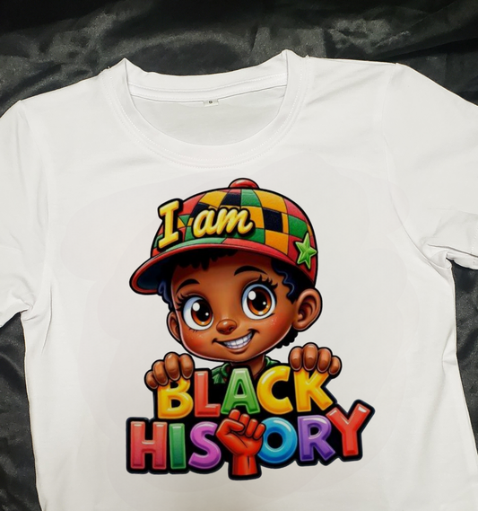 I Am Black History Boys Tee