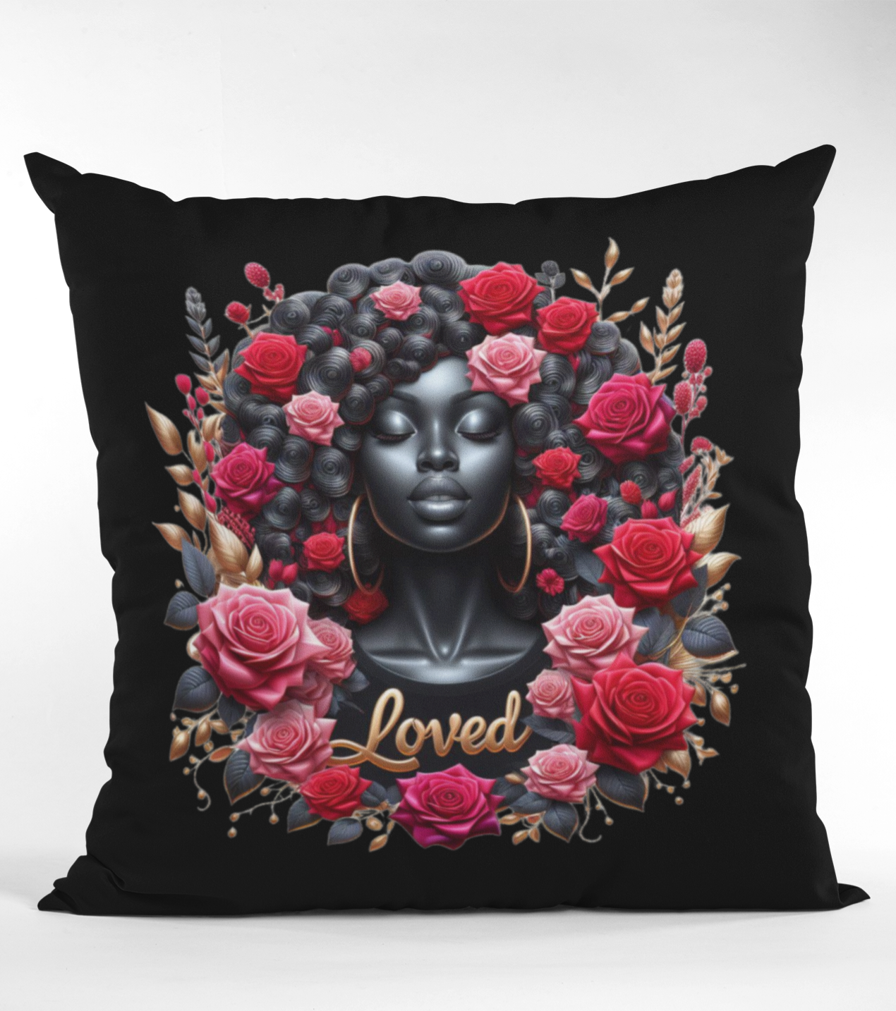 Black Beauty Loved Accent Pillow