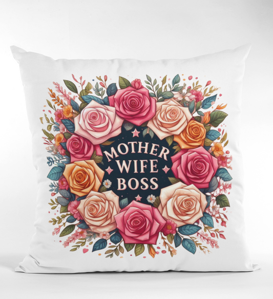 Mother Wife Boss Accent Pillow