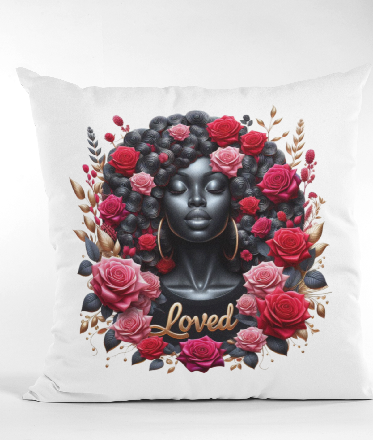 Black Beauty Loved Accent Pillow