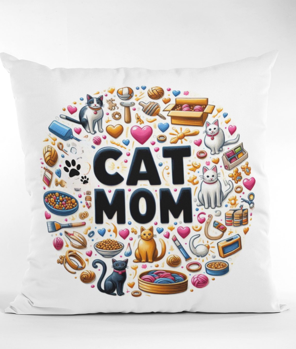 Cat Mom Accent Pillow