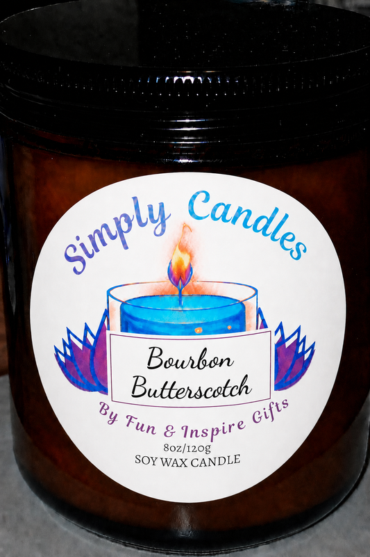Bourbon Butterscotch Scented Candle