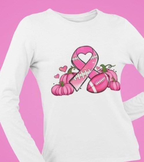 Breast Cancer and Football Ladies Tee