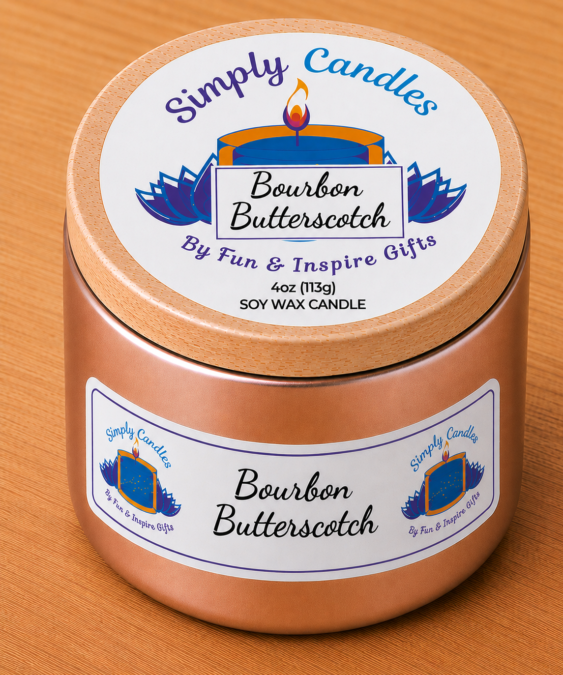 Bourbon Butterscotch Scented Candle