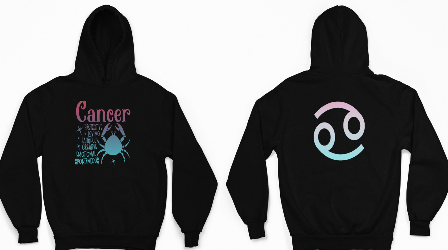 Cancer Zodiac Sign Hoodie