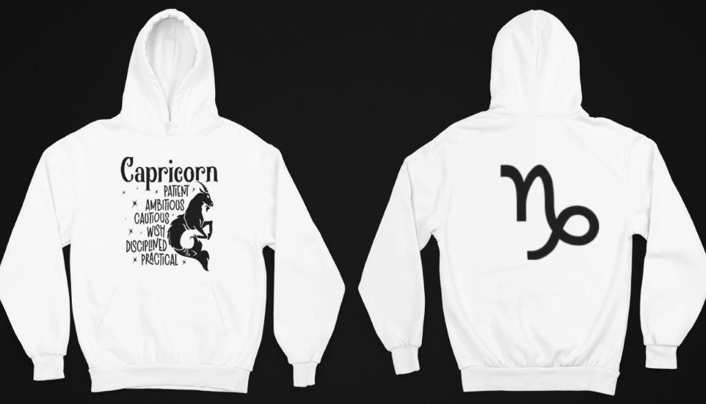 Capricorn Zodiac Sign Hoodie