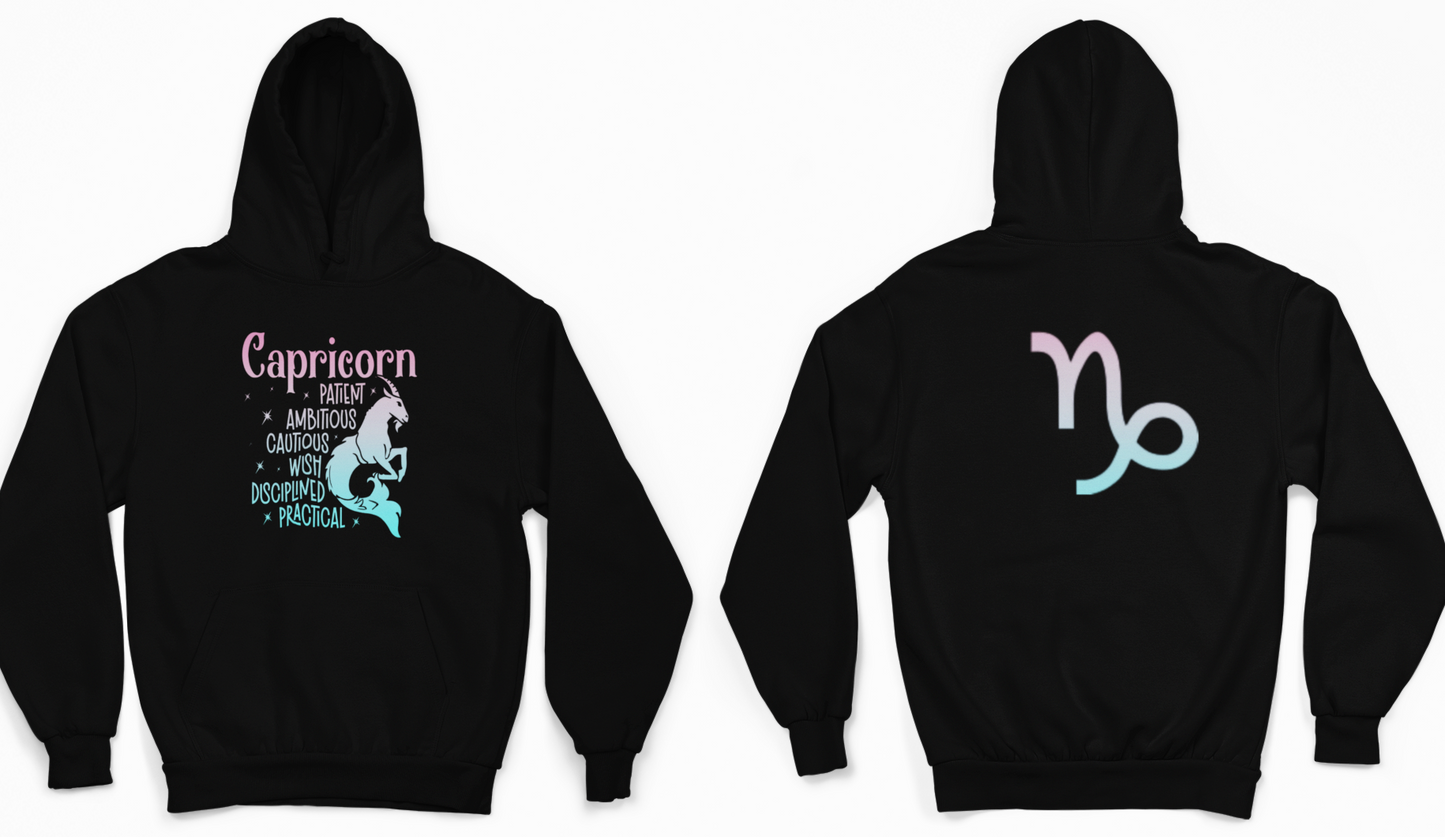 Capricorn Zodiac Sign Hoodie