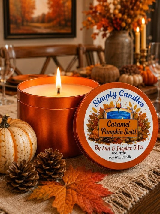 Caramel Pumpkin Swirl Scented Candle