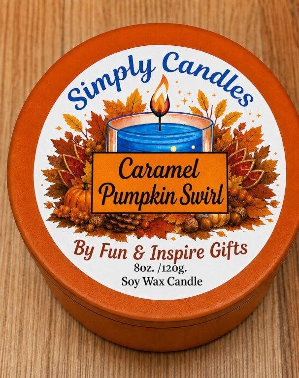 Caramel Pumpkin Swirl Scented Candle