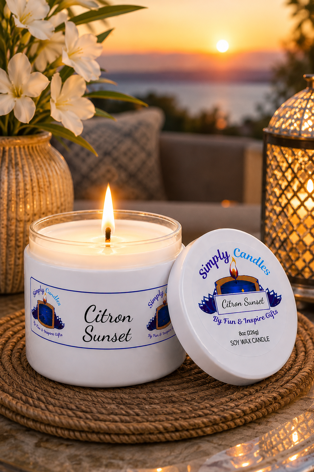 Citron Sunset Scented Candle