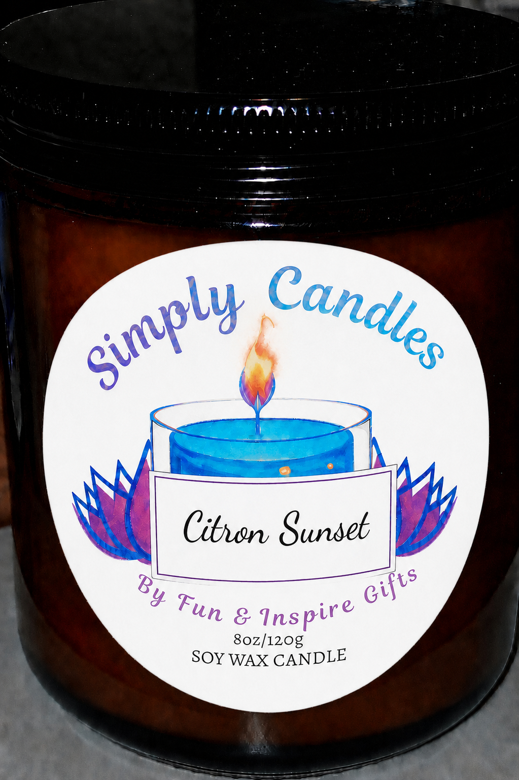Citron Sunset Scented Candle