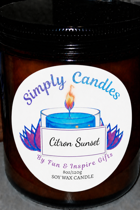 Citron Sunset Scented Candle