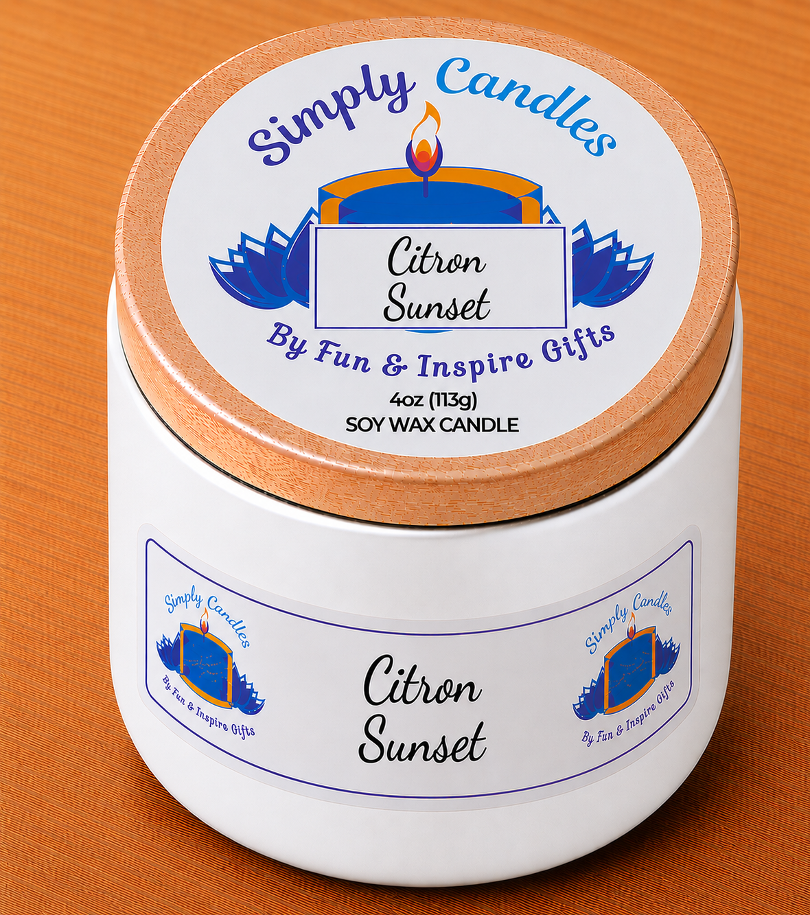 Citron Sunset Scented Candle