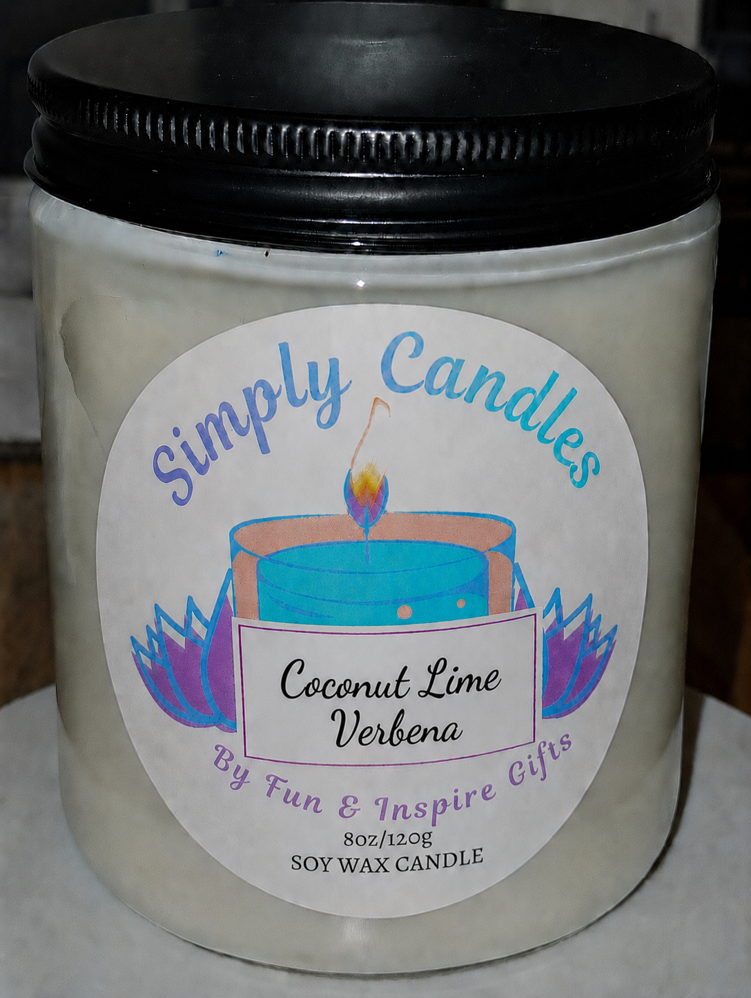 Coconut Lime Verbena Scented Candle