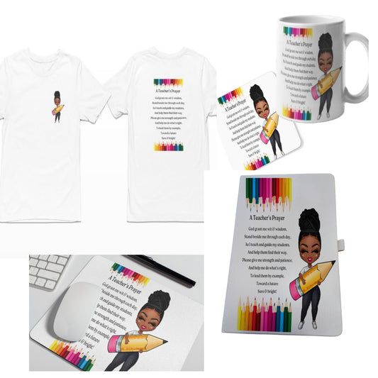 Personalized A Teachers Prayer Gift Set
