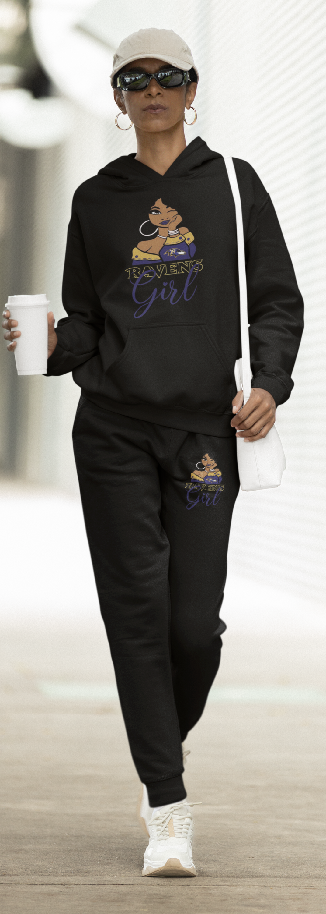 Ladies Ravens Girl Hoodie Sweatsuit