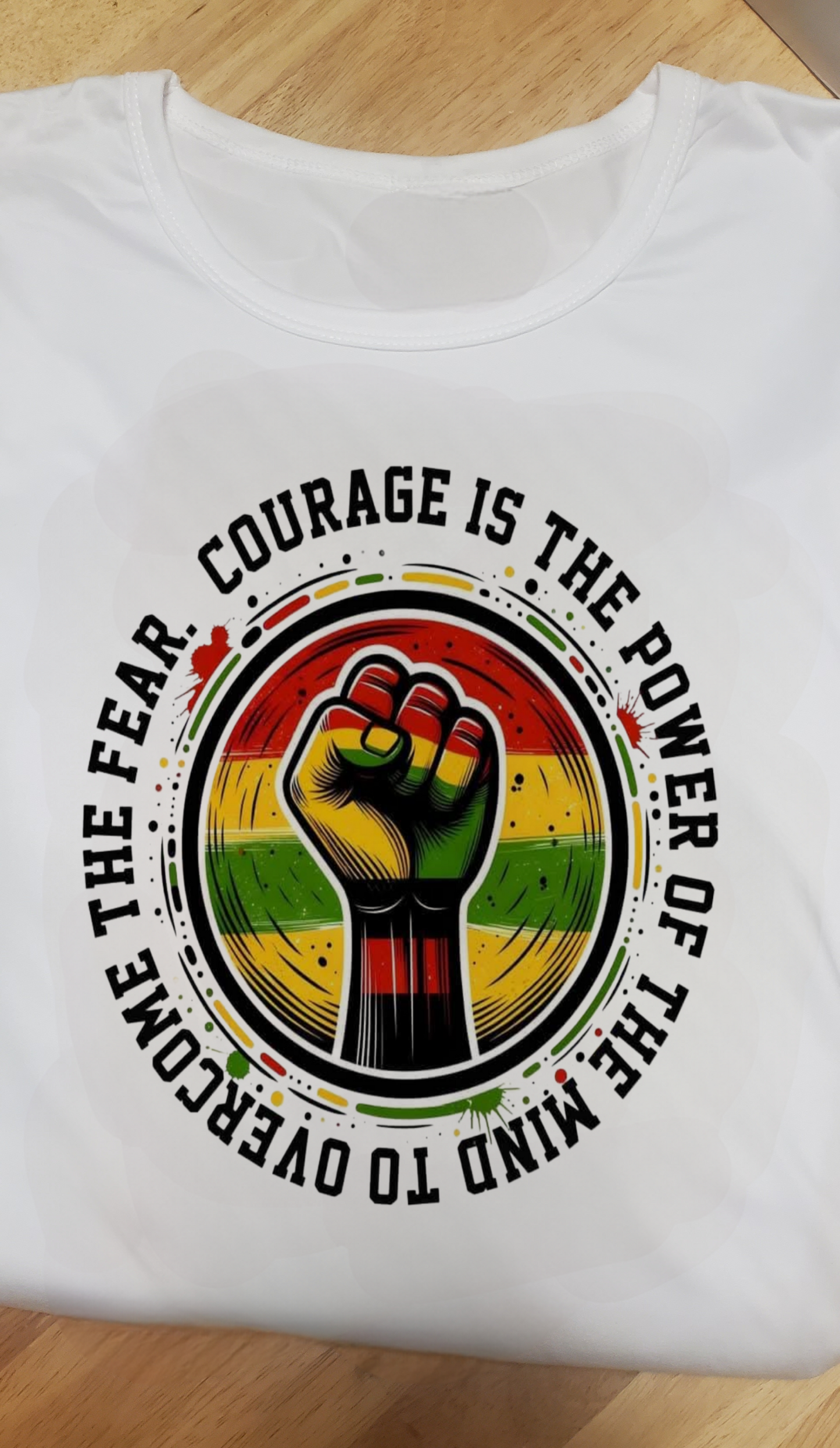 Courage is the Power of the Mind to Overcome the Fear Unisex Tee