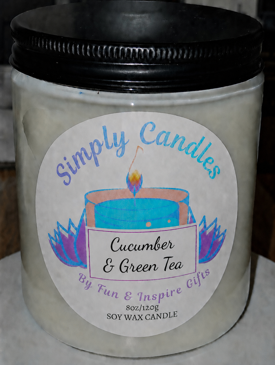 Cucumber & Green Tea Scented Candle