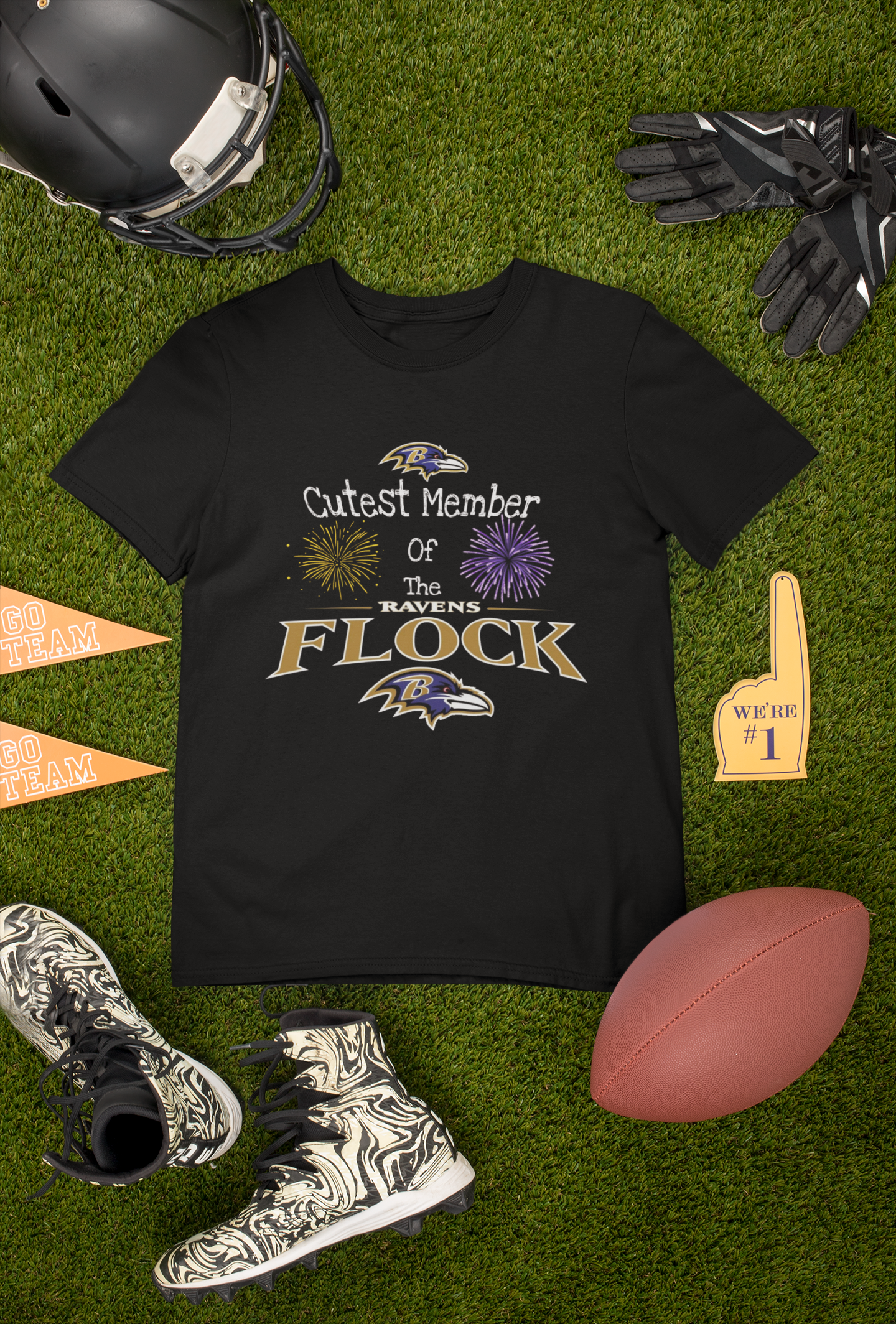 Cutest Member of the Ravens Flock Kids Tee