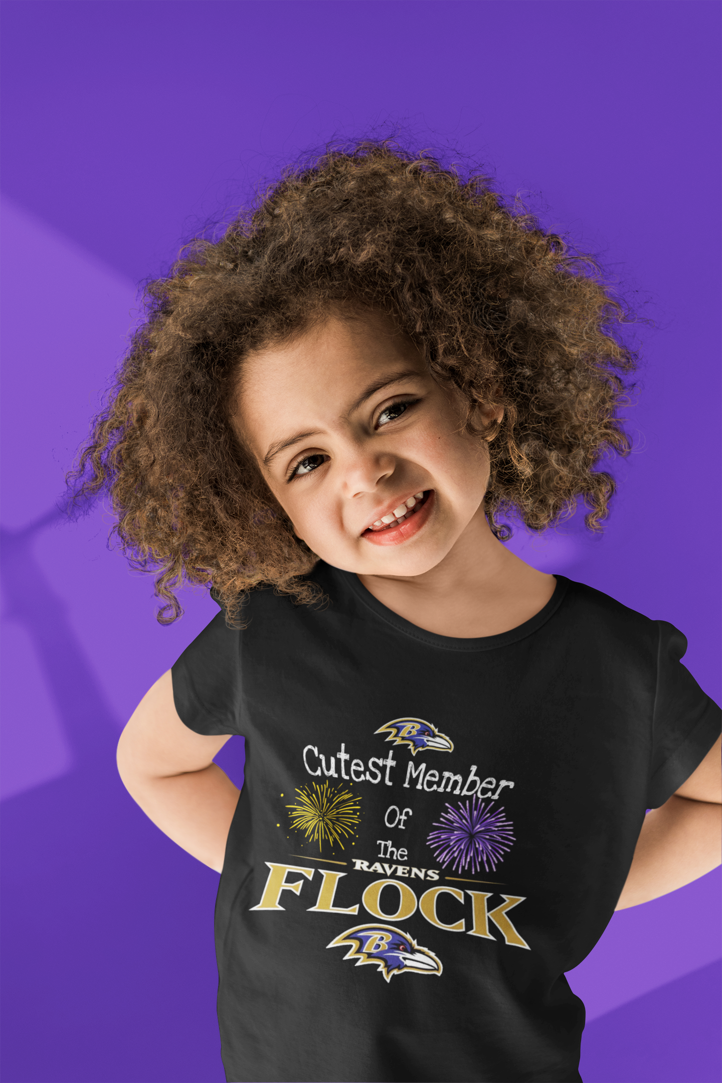 Cutest Member of the Ravens Flock Kids Tee