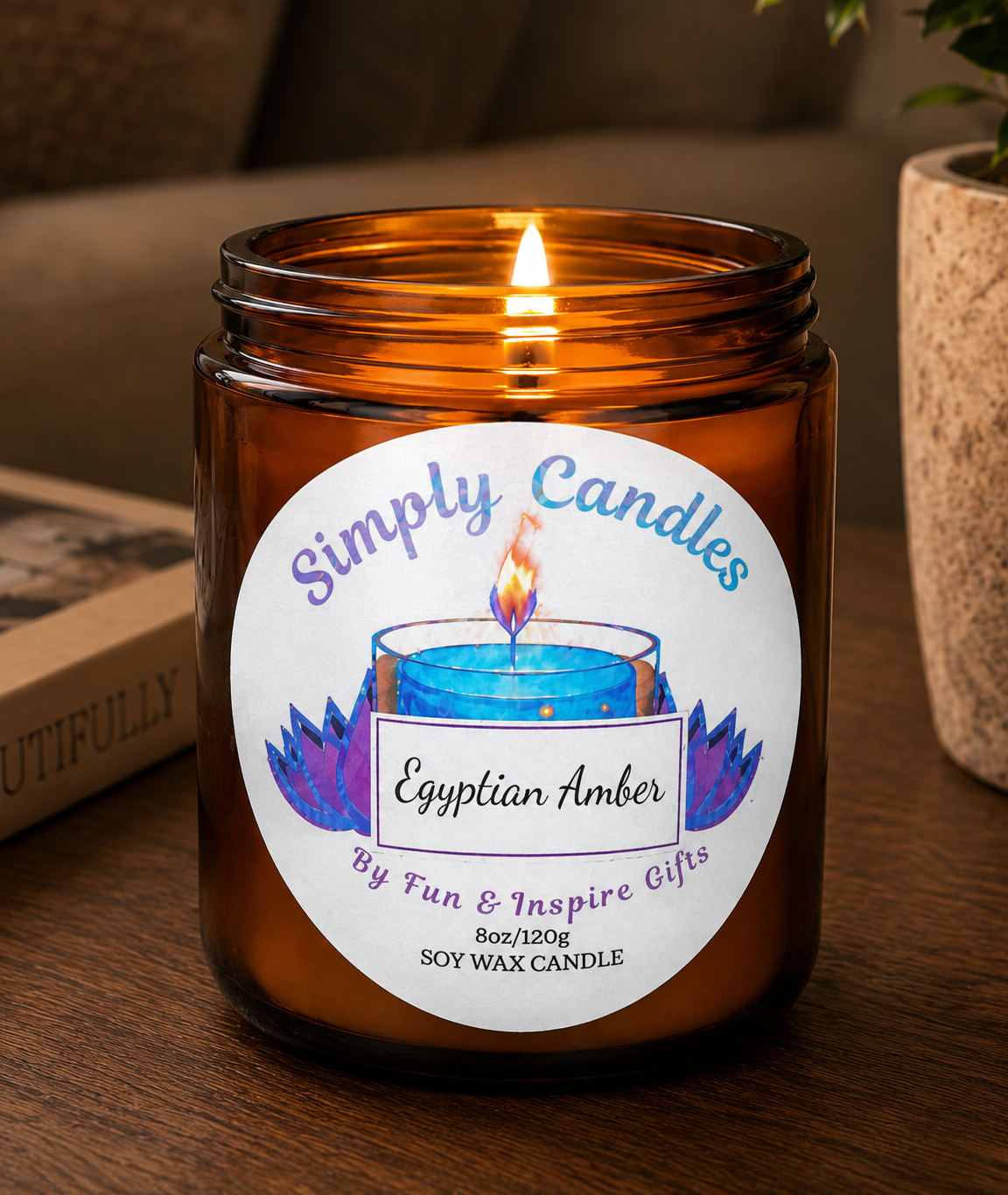 Egyptian Amber Scented Candle