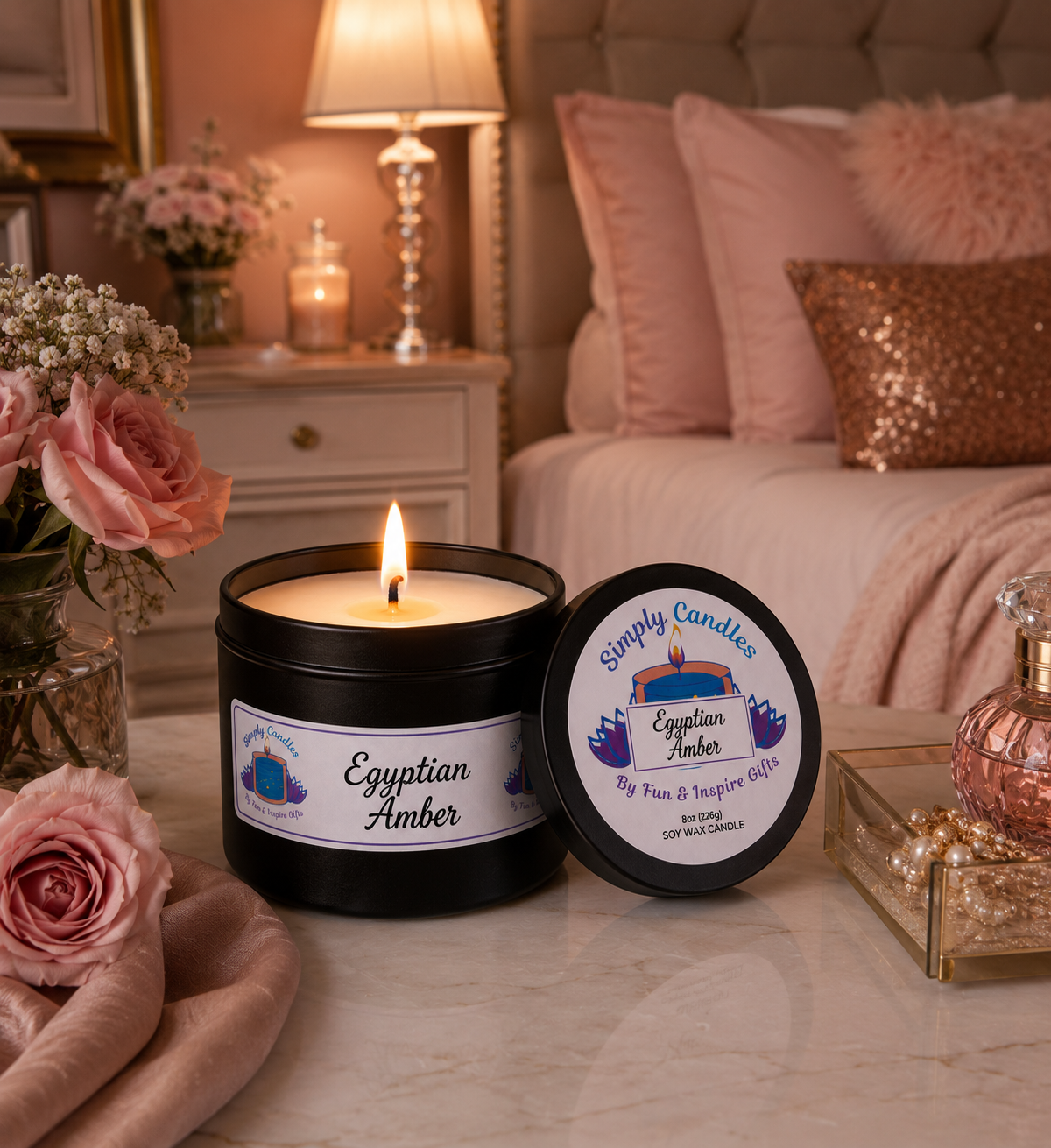 Egyptian Amber Scented Candle