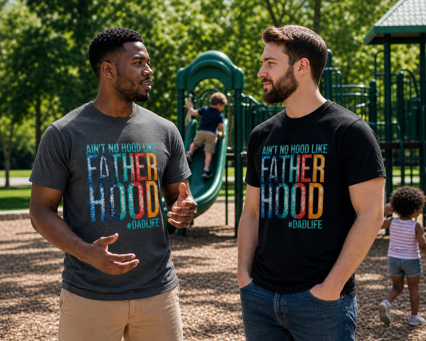 Ain't No Hood Like Fatherhood Tee and Coffee Mug Bundle