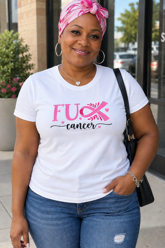 F-Cancer Ribbon Tee