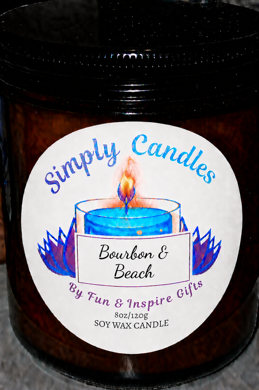 Bourbon and Beach Scented Candle