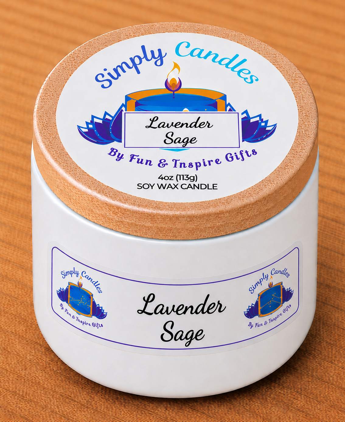 Lavender Sage Scented Candle
