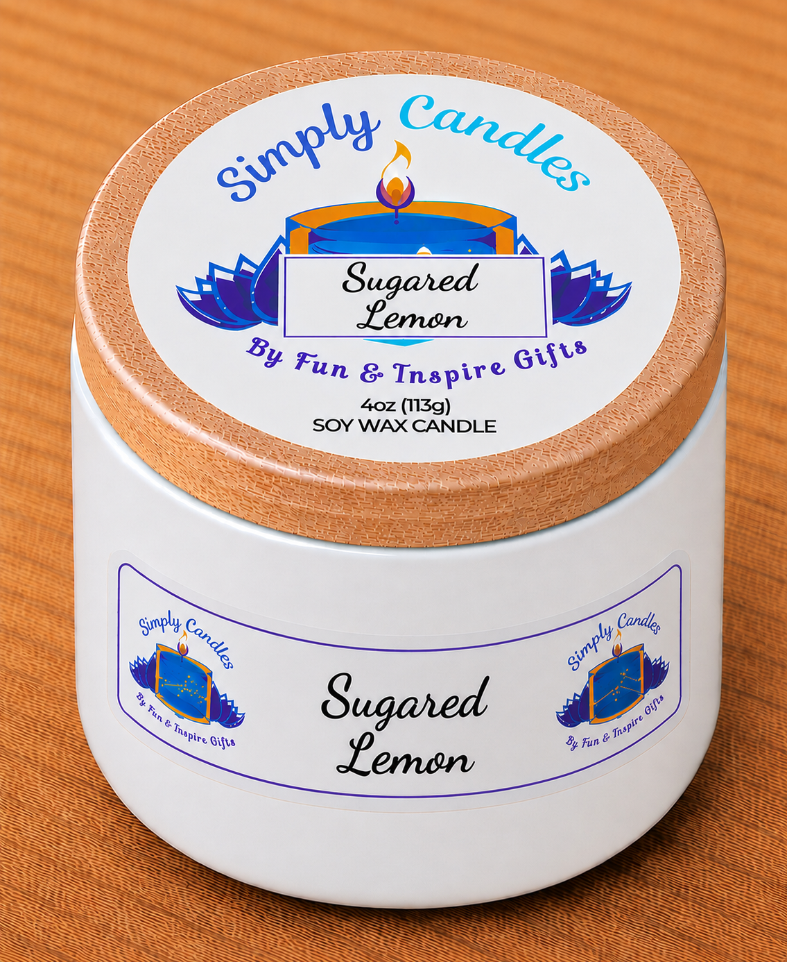 Sugared Lemon Scented Candle