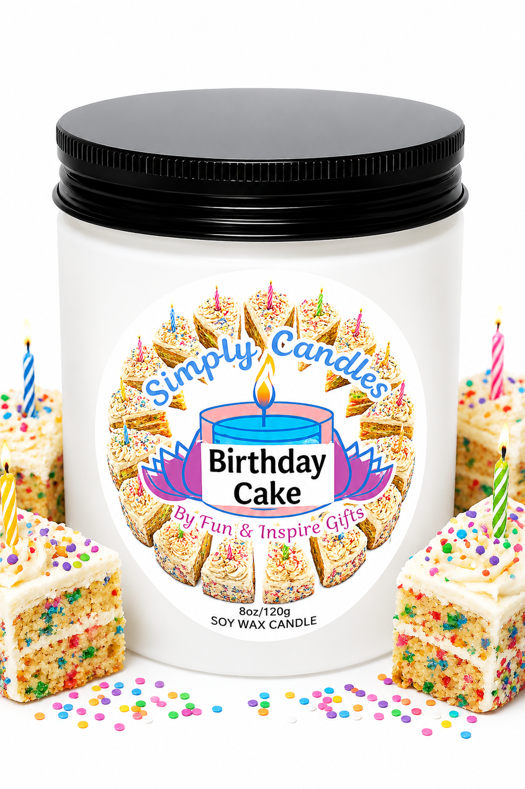 Birthday Cake Scented Candle