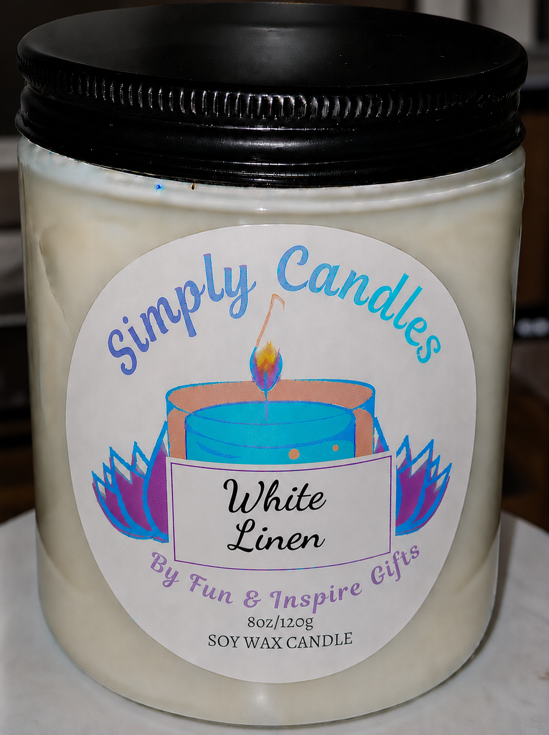 White Linen Scented Candle