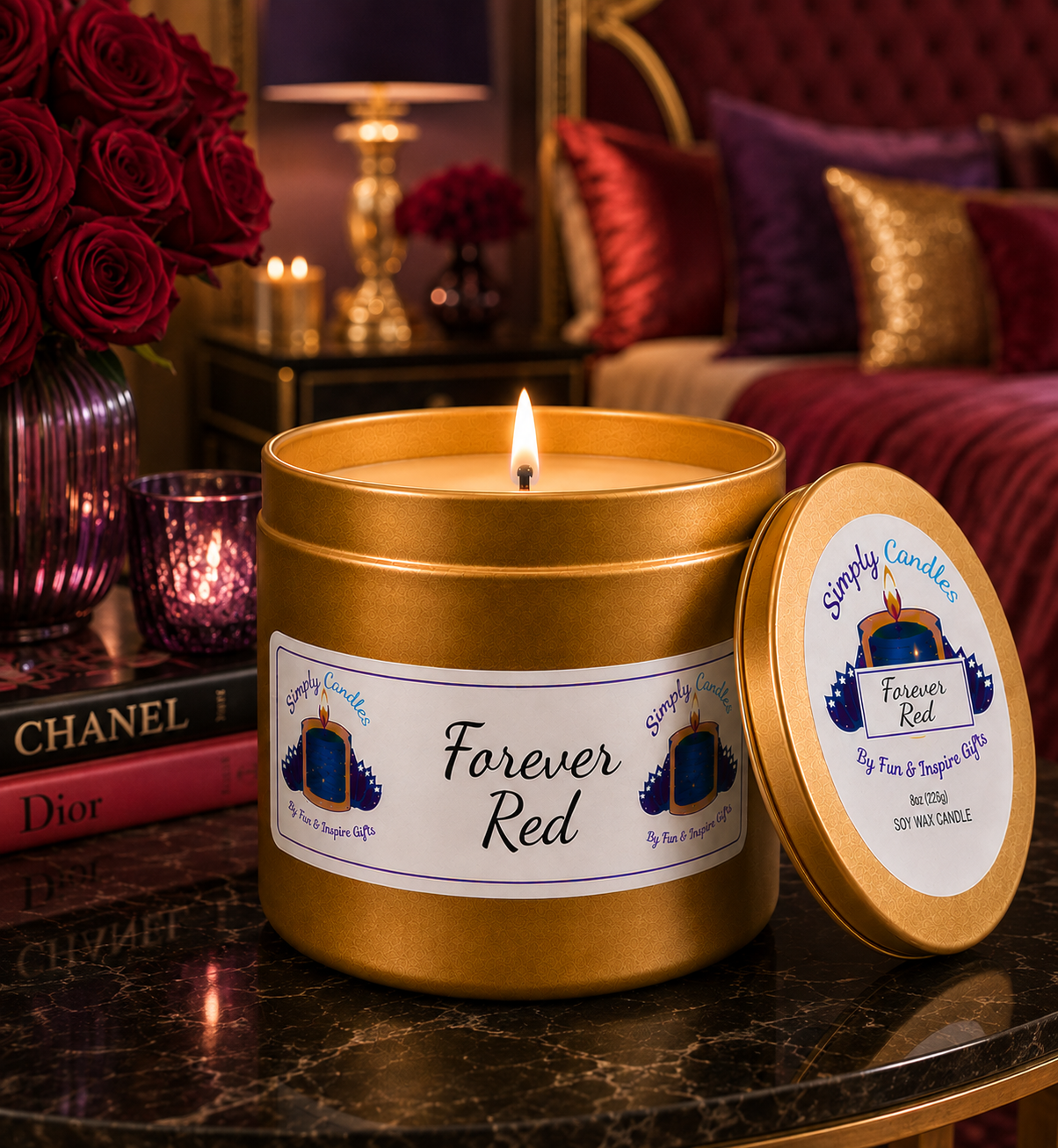 Forever Red  Scented Candle